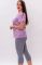Сиреневая хлопковая пижама с бриджами 0203-4 Bahar Bahar- интернет магазин нижнего белья Mari-M Фото - Сиреневая хлопковая пижама с бриджами 0203-4 Bahar Bahar купить в Киеве и Украине