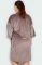 Велюровый халат на молнии с кружевом 1338-53 N.EL N.EL- интернет магазин нижнего белья Mari-M Фото - Велюровый халат на молнии с кружевом 1338-53 N.EL N.EL купить в Киеве и Украине