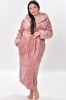 Розовый длинный теплый халат из велсофта 2201-7 Bahar Bahar- интернет магазин нижнего белья Mari-M Фото - Розовый длинный теплый халат из велсофта 2201-7 Bahar Bahar купить в Киеве и Украине