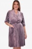 Лиловый велюровый халат 2400-2 Bahar Bahar- интернет магазин нижнего белья Mari-M Фото - Лиловый велюровый халат 2400-2 Bahar Bahar купить в Киеве и Украине