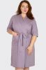Лиловый хлопковый халат 3500-2 Bahar Bahar- интернет магазин нижнего белья Mari-M Фото - Лиловый хлопковый халат 3500-2 Bahar Bahar купить в Киеве и Украине