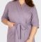 Лиловый хлопковый халат 3500-2 Bahar Bahar- интернет магазин нижнего белья Mari-M Фото - Лиловый хлопковый халат 3500-2 Bahar Bahar купить в Киеве и Украине
