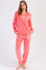Розовая велюровая пижама 403095 Vienetta Vienetta- интернет магазин нижнего белья Mari-M Фото - Розовая велюровая пижама 403095 Vienetta Vienetta купить в Киеве и Украине