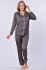 Серая шелковая пижама 4210-3 Bahar Bahar- интернет магазин нижнего белья Mari-M Фото - Серая шелковая пижама 4210-3 Bahar Bahar купить в Киеве и Украине