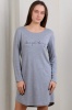 Хлопковая туника с длинными рукавами 741-19 N.EL N.EL- интернет магазин нижнего белья Mari-M Фото - Хлопковая туника с длинными рукавами 741-19 N.EL N.EL купить в Киеве и Украине