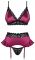 Бордовый комплект 845-SEG-5 Obsessive Obsessive- интернет магазин нижнего белья Mari-M Фото - Бордовый комплект 845-SEG-5 Obsessive Obsessive купить в Киеве и Украине