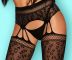 Пояс с чулками в сетку S817 garter stockings Obsessive Obsessive- интернет магазин нижнего белья Mari-M Фото - Пояс с чулками в сетку S817 garter stockings Obsessive Obsessive купить в Киеве и Украине