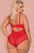 Красное боди с пикантным вырезом Jolierose crotchless teddy Obsessive Obsessive- интернет магазин нижнего белья Mari-M Фото - Красное боди с пикантным вырезом Jolierose crotchless teddy Obsessive Obsessive купить в Киеве и Украине