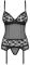 Черный кружевной корсет и стринги Letica corset Obsessive Obsessive- интернет магазин нижнего белья Mari-M Фото - Черный кружевной корсет и стринги Letica corset Obsessive Obsessive купить в Киеве и Украине