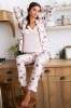 Хлопковая пижама-тройка П-М-105 кокос Violet Delux Violet delux- интернет магазин нижнего белья Mari-M Фото - Хлопковая пижама-тройка П-М-105 кокос Violet Delux Violet delux купить в Киеве и Украине